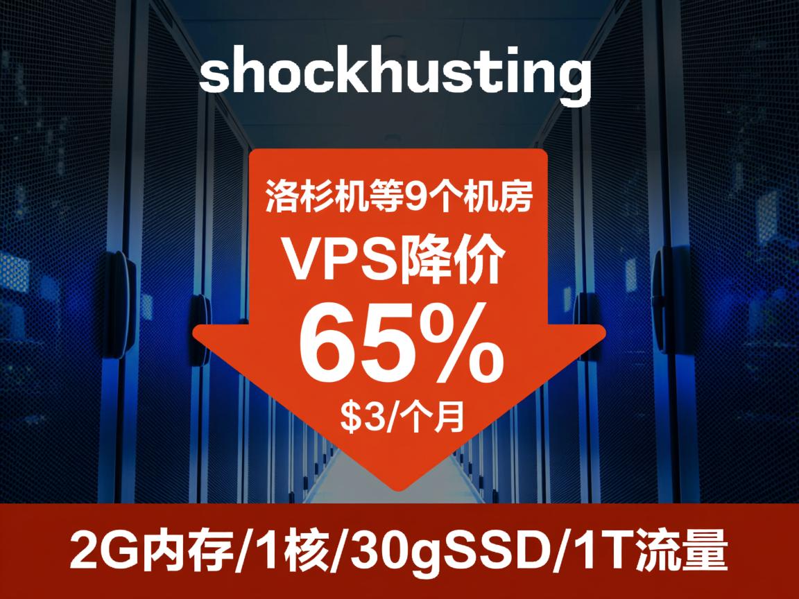 shockhosting：新加坡\洛杉矶等9个机房的VPS降价65%，$3/月，2G内存/1核/30gSSD/1T流量  第2张