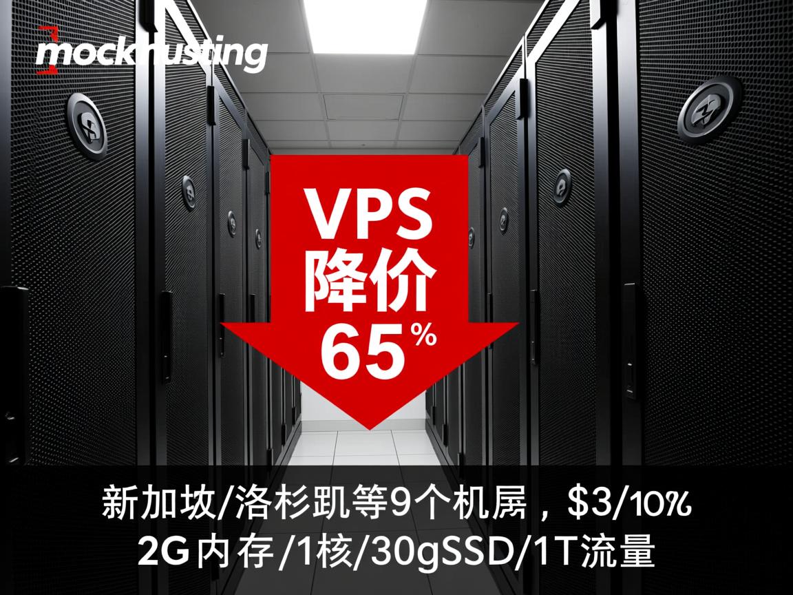 shockhosting：新加坡\洛杉矶等9个机房的VPS降价65%，$3/月，2G内存/1核/30gSSD/1T流量