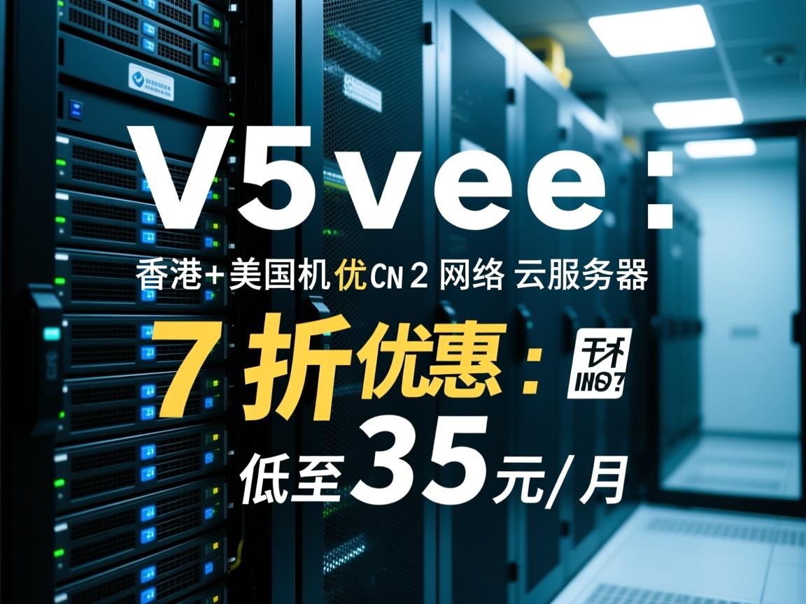 v5server:香港+美国机房,优质CN2网络云服务器,7折优惠,低至35元/月 第1张 v5server:香港+美国机房,优质CN2网络云服务器,7折优惠,低至35元/月 第1张
