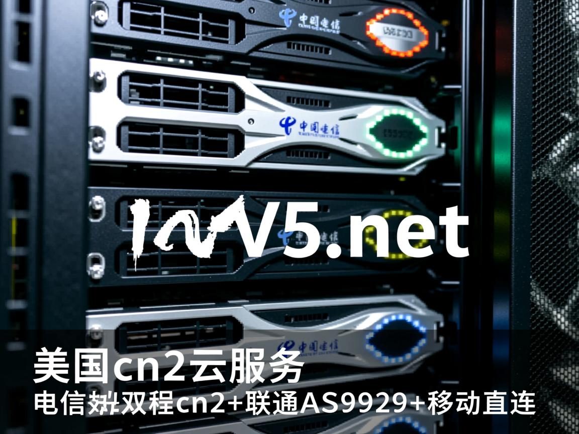 简单测评v5.net的美国cn2云服务器：电信双程cn2+联通AS9929+移动直连