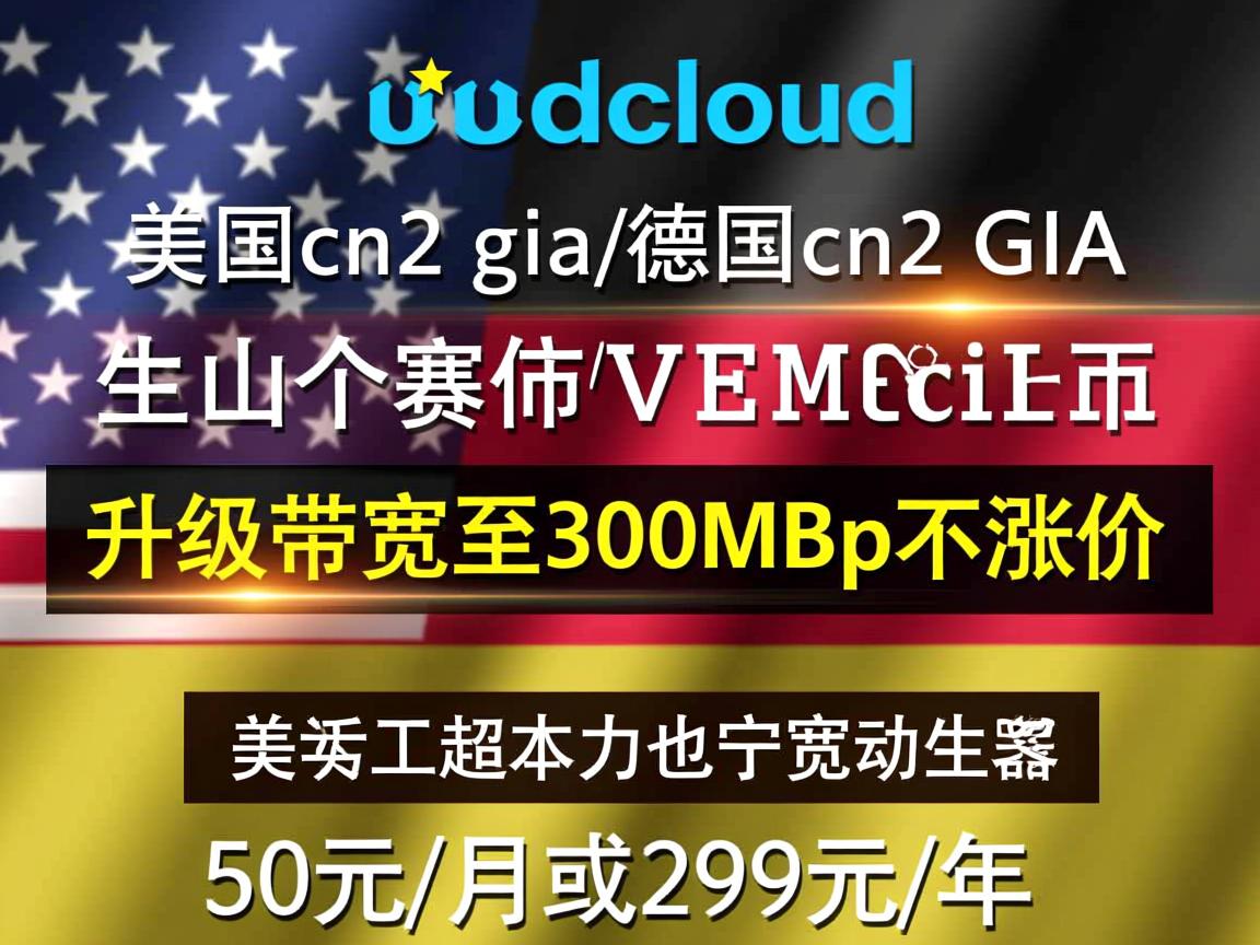 akkocloud：美国cn2 gia/德国cn2 gia，升级带宽至300Mbps不涨价，50元/月或299元/年