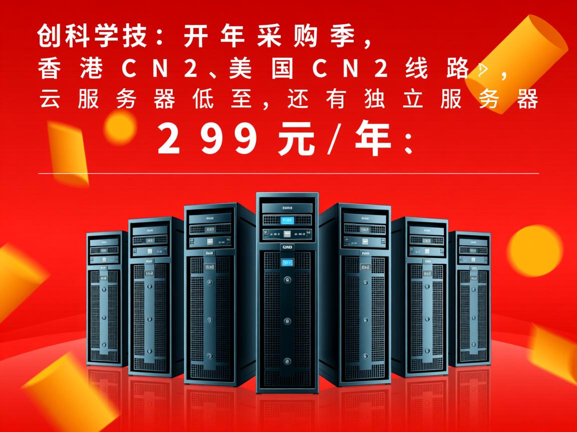恒创科技：开年采购季，香港CN2、美国CN2线路，云服务器低至299元/年，还有独立服务器