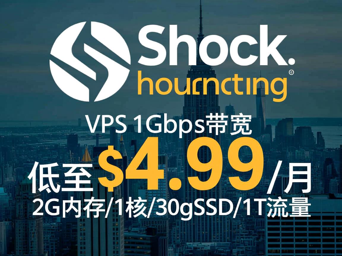 shockhosting：新加坡vps，1Gbps带宽，低至$4.99/月，2G内存/1核/30gSSD/1T流量  第2张