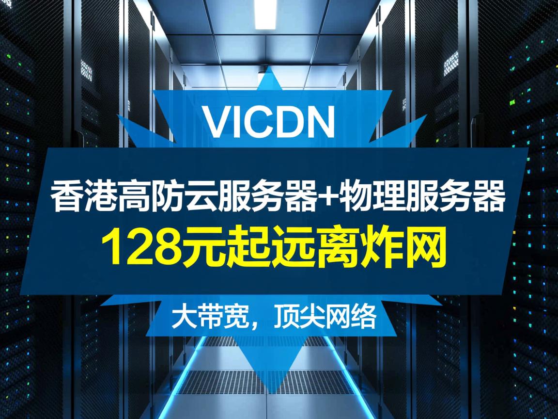 VAiCDN，香港高防云服务器+物理服务器，大带宽，顶尖网络，128元起远离炸网  第1张