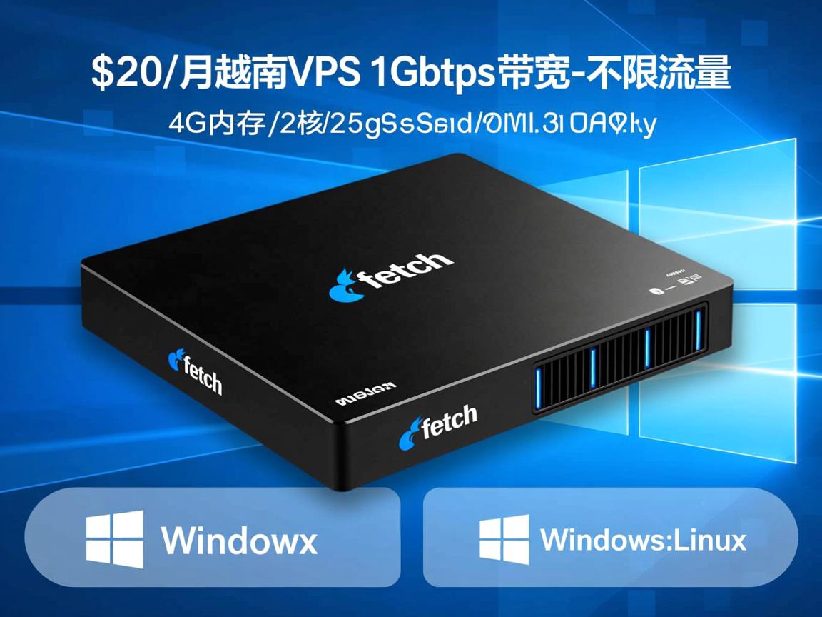 ftech:$20/月,越南VPS,1Gbps带宽,不限流量,4G内存/2核/25gSSD,Windows/Linux 第2张 ftech:$20/月,越南VPS,1Gbps带宽,不限流量,4G内存/2核/25gSSD,Windows/Linux 第2张