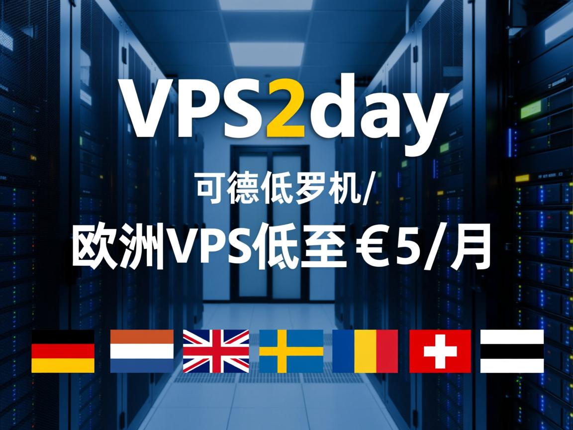 vps2day：欧洲vps低至€5/月，可选德国\荷兰\英国\瑞典\罗马尼亚\瑞士\爱沙尼亚机房  第1张