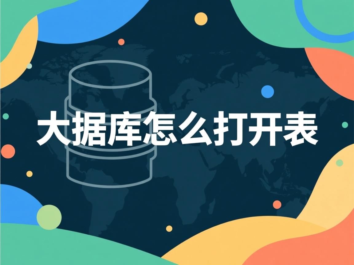 mysql数据库怎么打开表