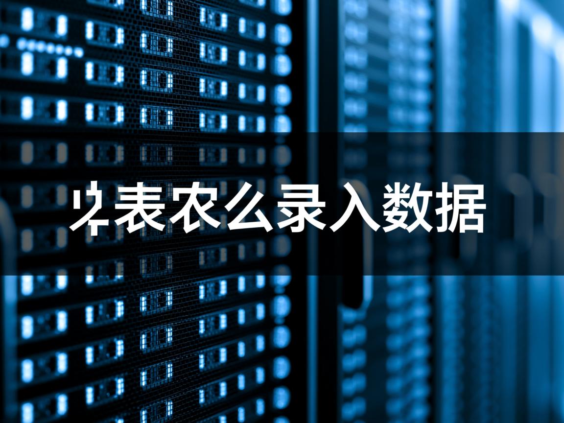 数据库的表怎么录入数据  第3张