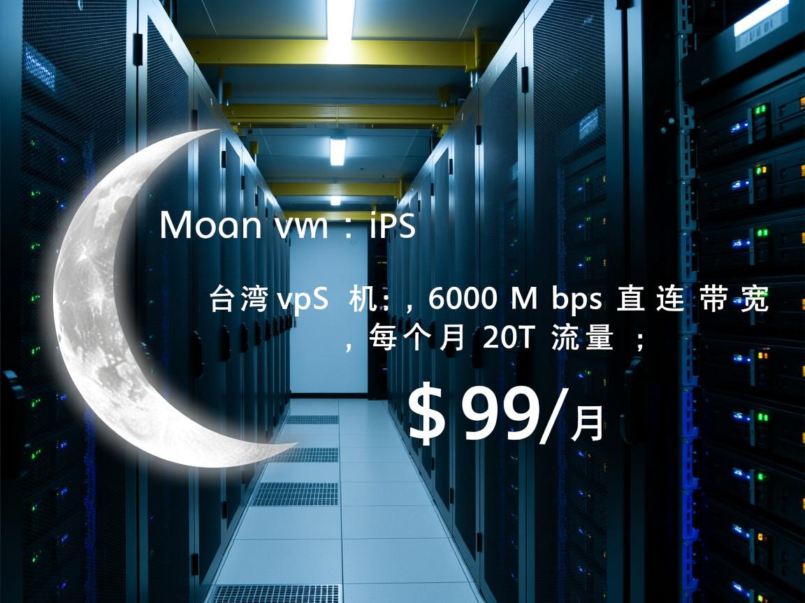 moonvm：台湾vps，hinet机房，600Mbps直连带宽，每个月20T流量，$99/月