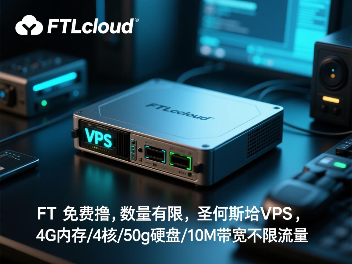 FTLcloud：免费撸，数量有限，圣何塞VPS，4G内存/4核/50g硬盘/10M带宽不限流量