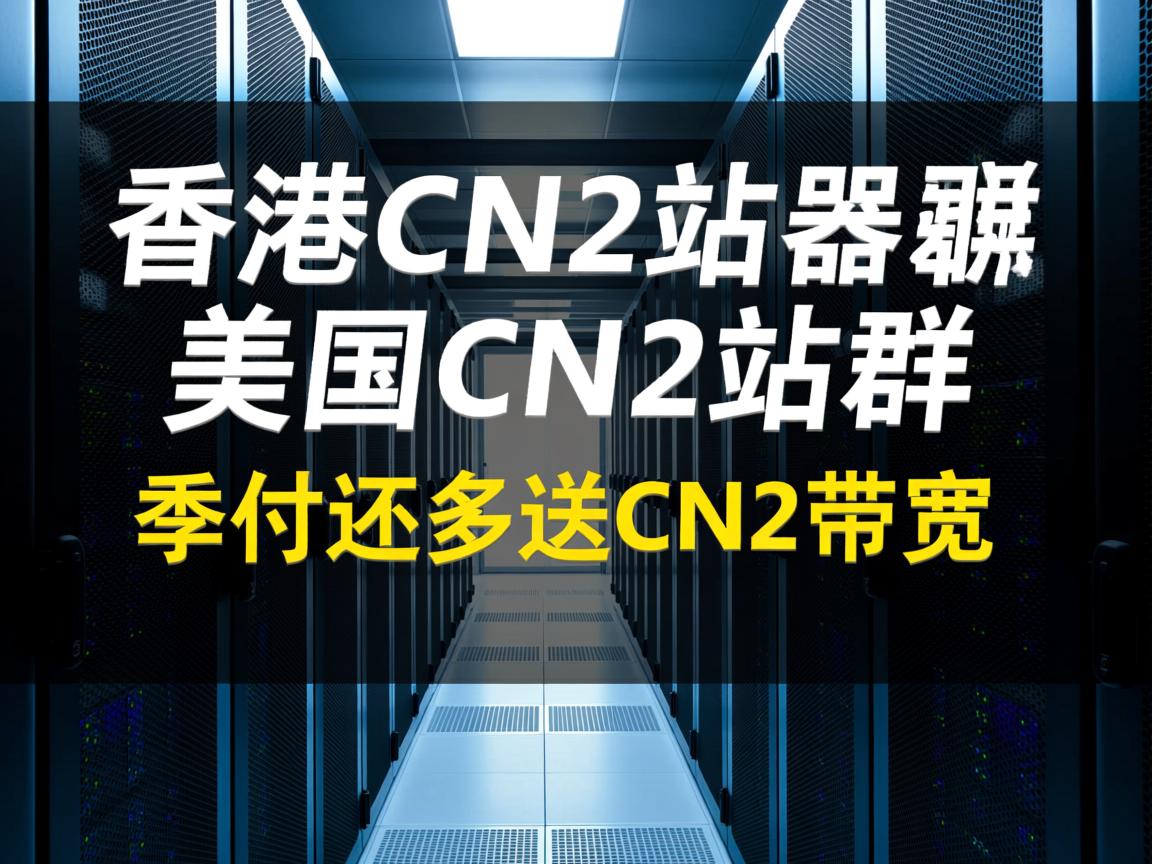 百纵科技：香港CN2站群、美国CN2站群服务器，季付还多送CN2带宽