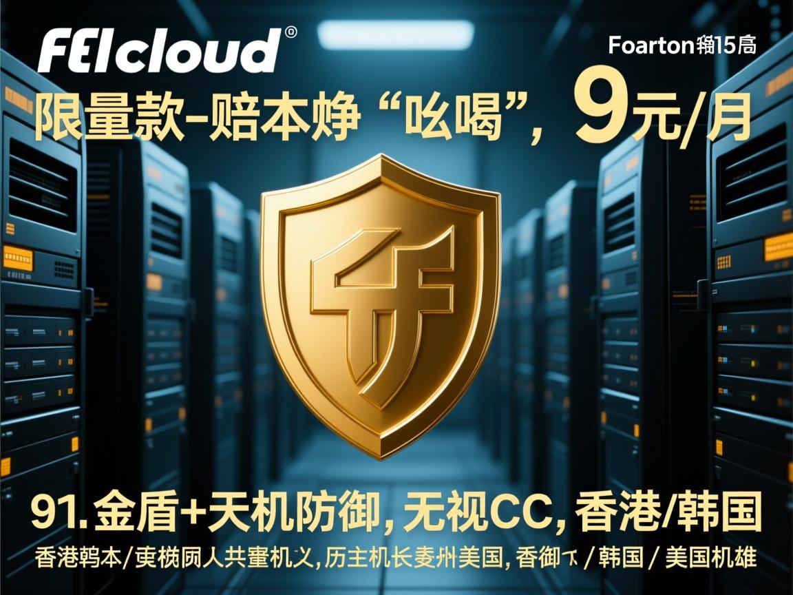 ftlcloud：限量款-赔本挣“吆喝”，9元/月，金盾+天机防御，无视CC，香港\韩国\美国机房  第3张