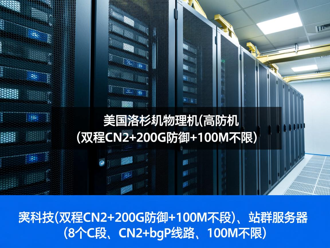 百纵科技:美国洛杉矶物理机,高防机(双程CN2+200G防御+100M不限)、站群服务器(8个C段,CN2+bgp线路,100M不限) 第2张 百纵科技:美国洛杉矶物理机,高防机(双程CN2+200G防御+100M不限)、站群服务器(8个C段,CN2+bgp线路,100M不限) 第2张