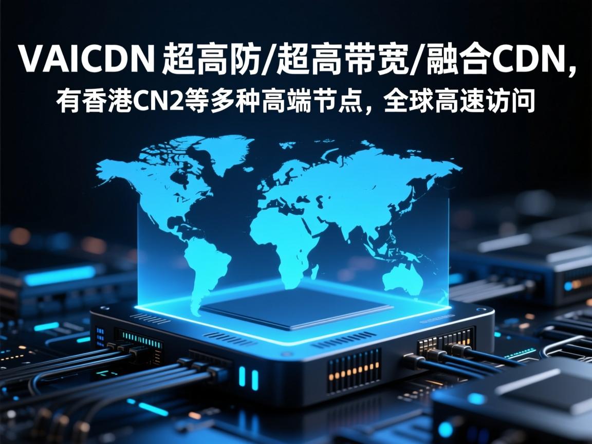 VAICDN：超高防\超高带宽，融合CDN，有香港CN2等多种高端节点，全球高速访问