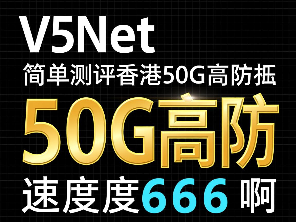V5Net：简单测评香港50G高防的独立服务器，速度666啊  第1张