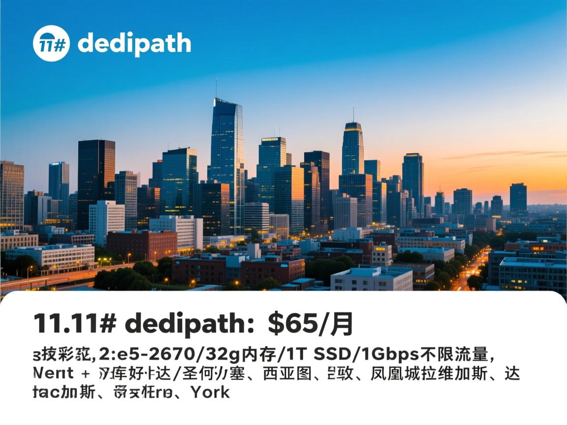#11.11# dedipath:$65/月,2*e5-2670/32g内存/1T SSD/1Gbps不限流量,洛杉矶\圣何塞\西雅图\凤凰城\拉斯维加斯\达拉斯\纽约 第3张 #11.11# dedipath:$65/月,2*e5-2670/32g内存/1T SSD/1Gbps不限流量,洛杉矶\圣何塞\西雅图\凤凰城\拉斯维加斯\达拉斯\纽约 第3张