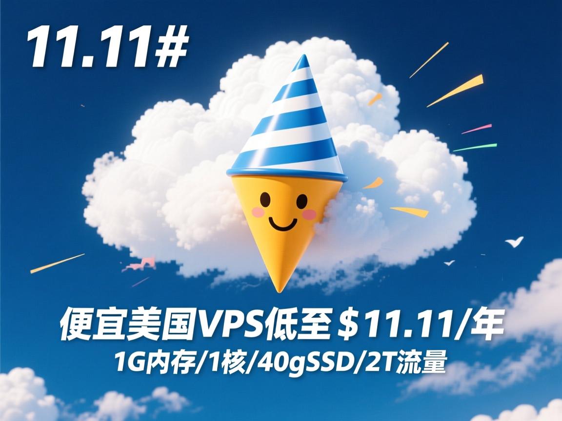 #11.11# cloudcone：便宜美国VPS低至$11.11/年，1G内存/1核/40gSSD/2T流量