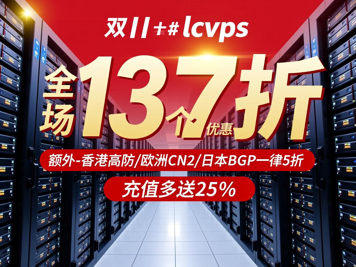 #双十一# locvps：全场13个数据中心7折优惠，额外-香港高防/欧洲CN2/日本BGP一律5折，充值多送25%