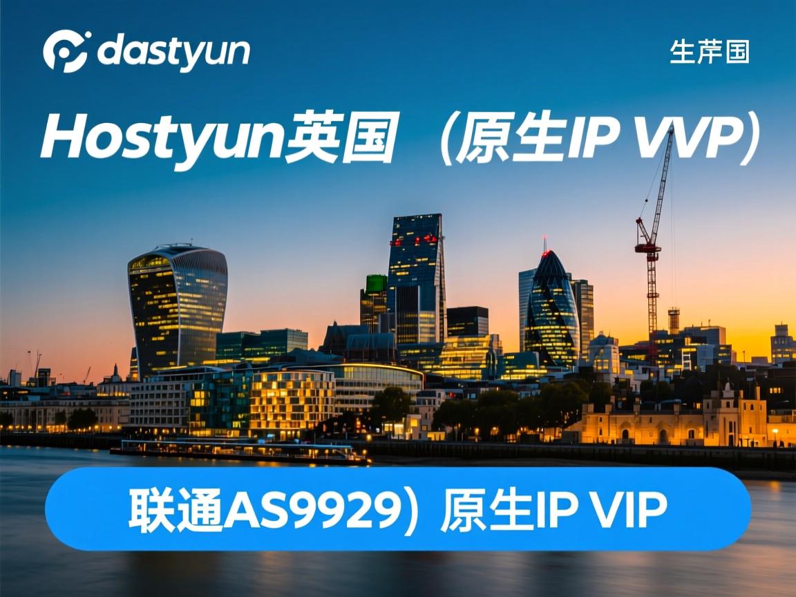 简单测评hostyun英国伦敦（联通AS9929）原生IP的VPS