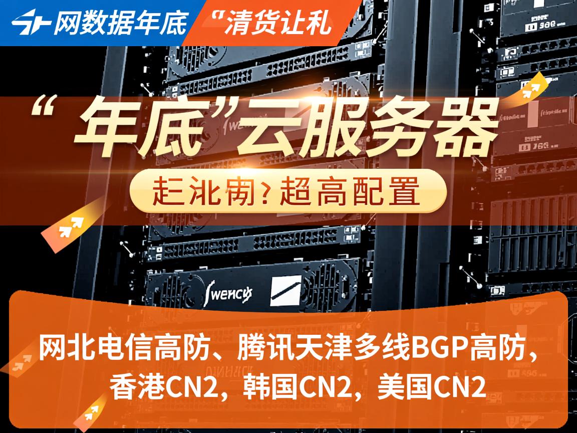 大网数据：年底“云服务器”清货让利，超高配置，湖北电信高防、腾讯天津多线BGP高防、香港CN2、韩国CN2、美国CN2