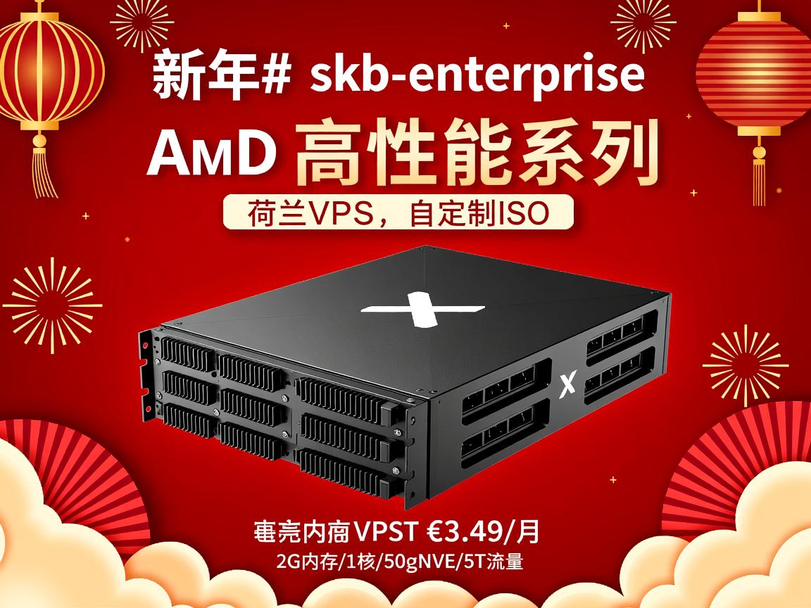 #新年# skb-enterprise：荷兰VPS，AMD高性能系列，自定义ISO，€3.49/月，2G内存/1核/50gNVMe/5T流量