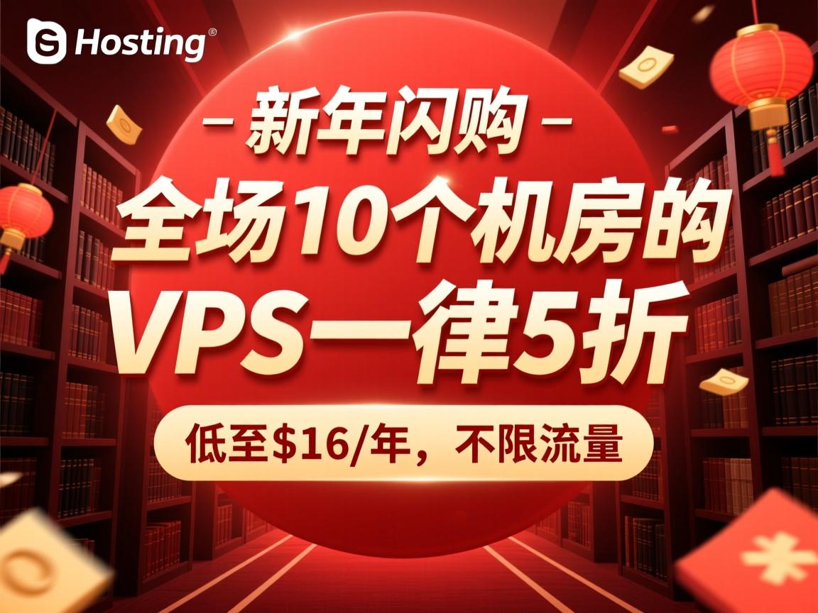 friendhosting：新年闪购，全场10个机房的VPS一律5折，低至$16/年，不限流量