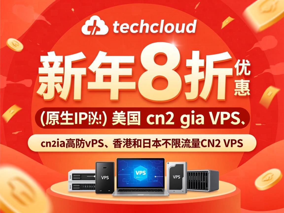 onetechcloud：新年8折优惠，(原生IP的)美国 cn2 gia vps、美国 cn2 gia高防vps、香港和日本不限流量CN2 VPS