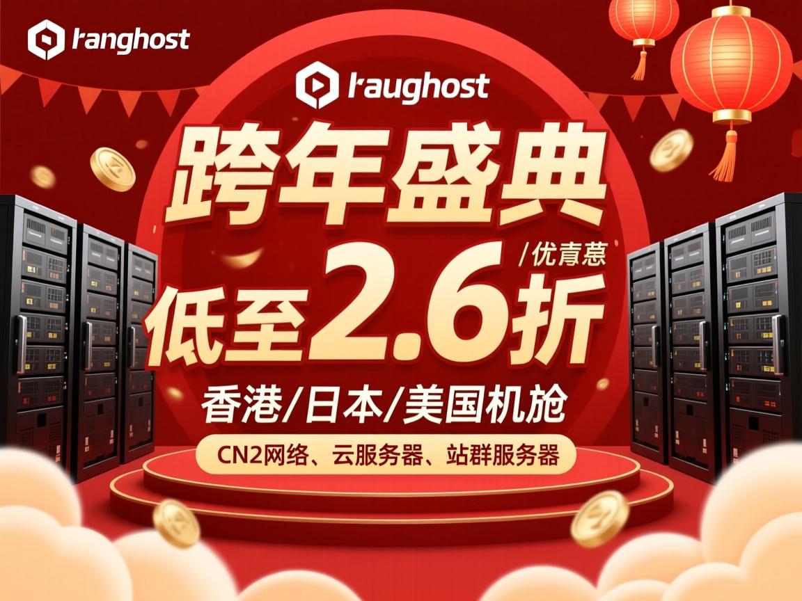henghost：跨年盛典，低至2.6折优惠，香港\日本\美国机房，CN2网络，云服务器、站群服务器