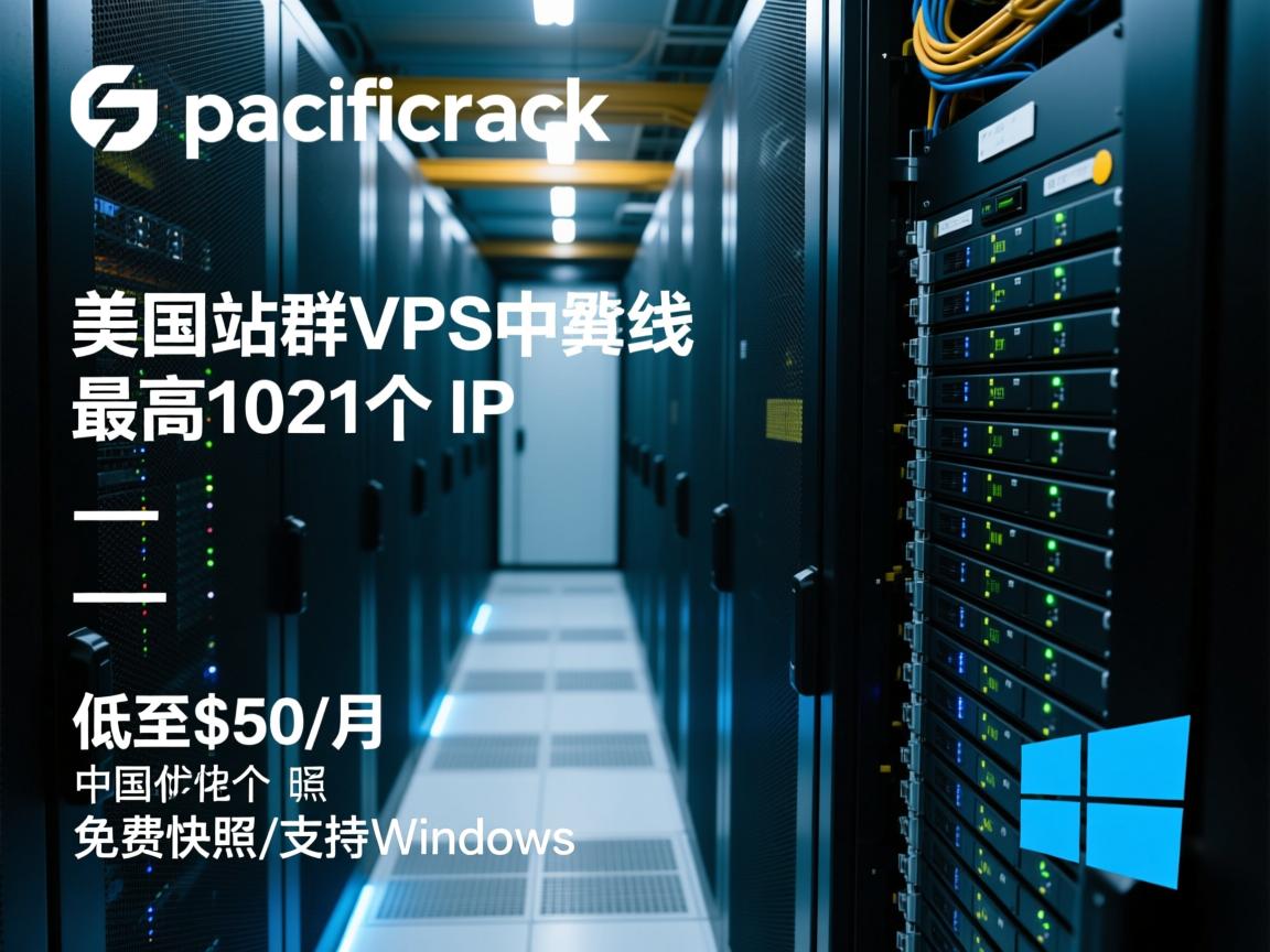pacificrack：美国站群VPS，中国优化线路，最高1021个IP，低至$50/月，免费快照/支持Windows