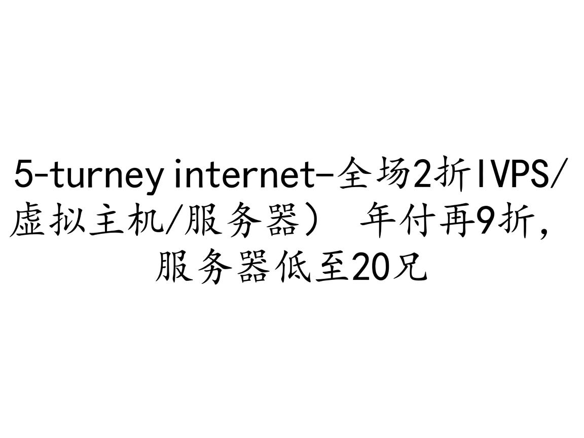 黑5：turnkeyinternet-全场2折(VPS/虚拟主机/服务器),年付再9折,服务器低至20刀  第1张