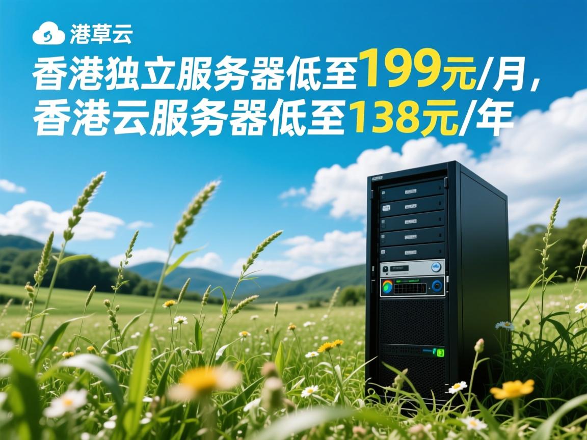 野草云：香港独立服务器低至199元/月，香港云服务器低至138元/年