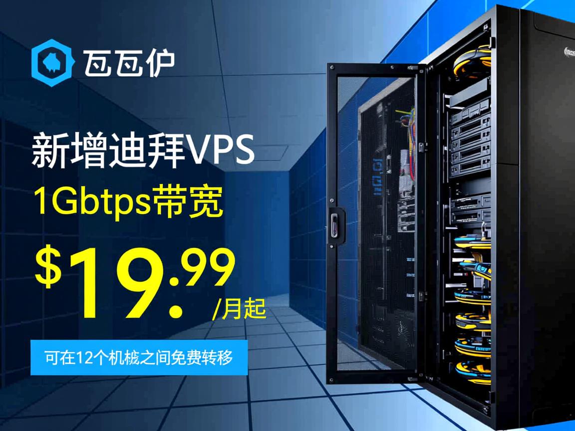 搬瓦工：新增迪拜VPS，1Gbps带宽，$19.99/月起，可在12个机房之间免费转移