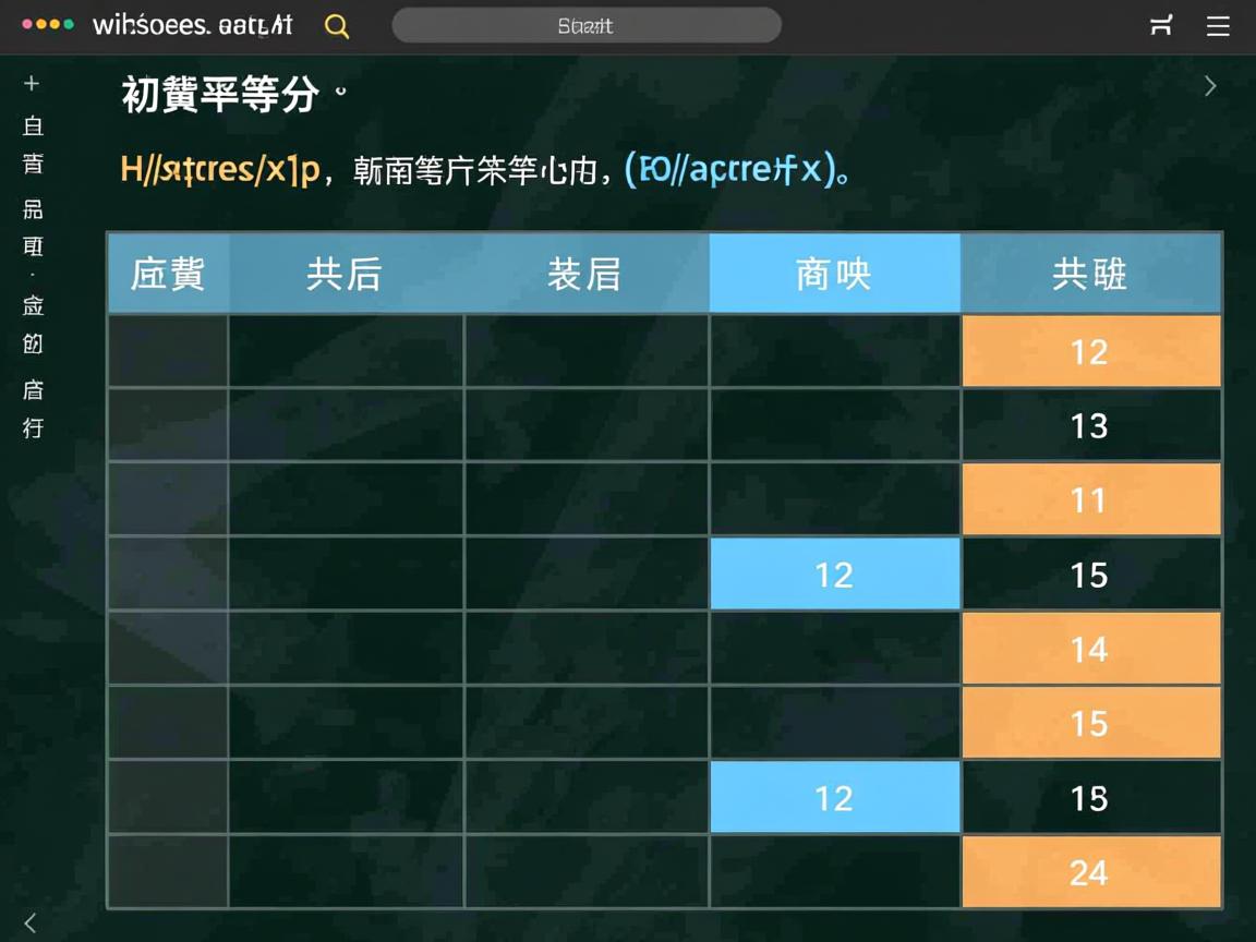 html中如何将表格均等分 第1张 html中如何将表格均等分 第1张