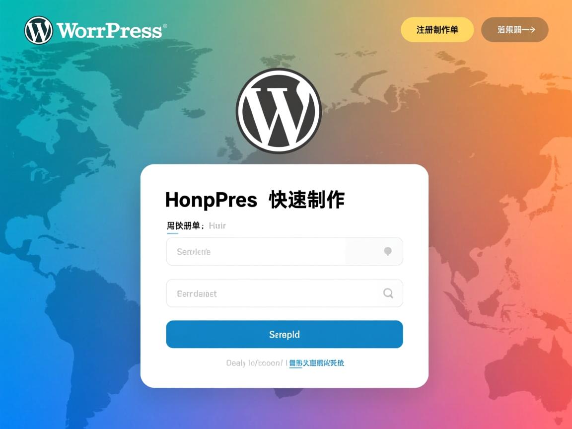 WordPress注册表单如何快速制作 第1张 WordPress注册表单如何快速制作 第1张