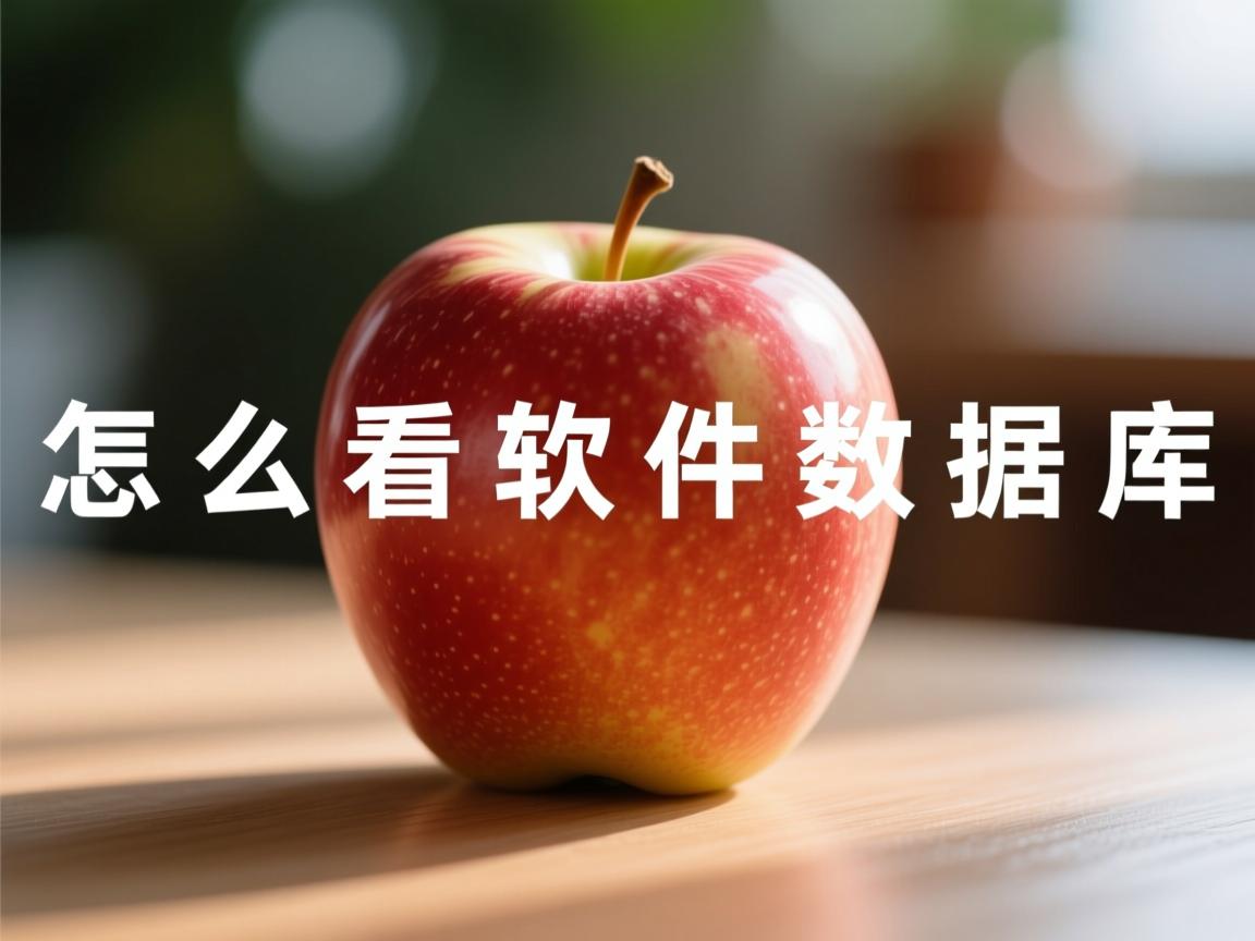 苹果怎么看软件数据库