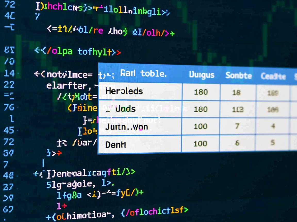 html如何建立表格  第3张