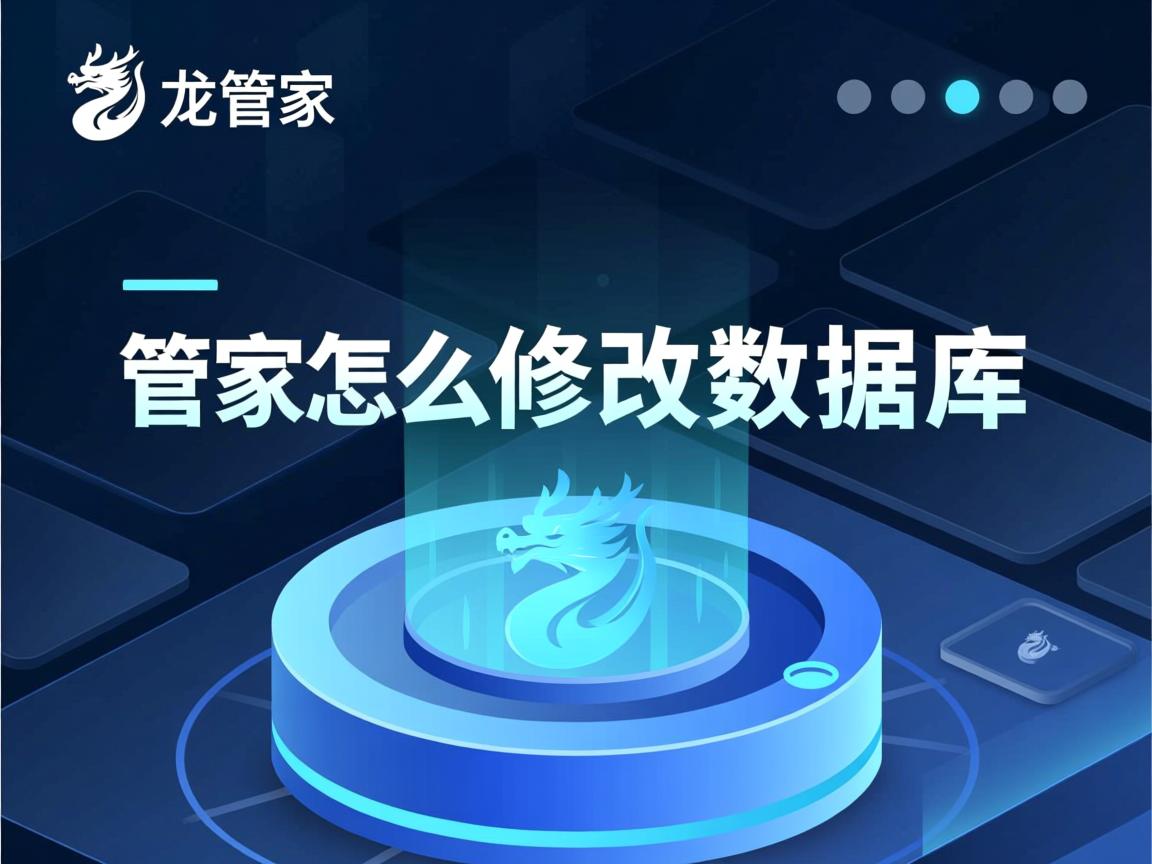 龙管家怎么修改数据库  第2张