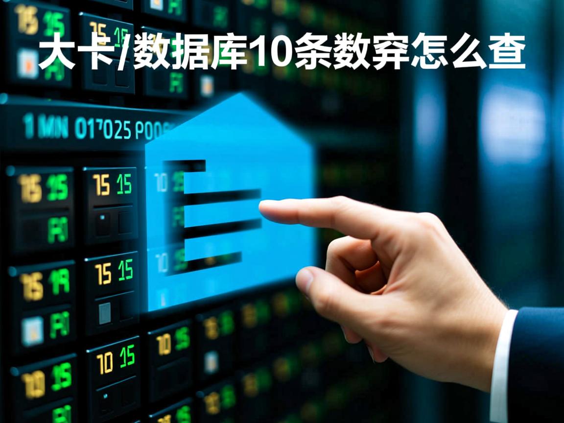 取数据库中10条数据怎么查  第1张