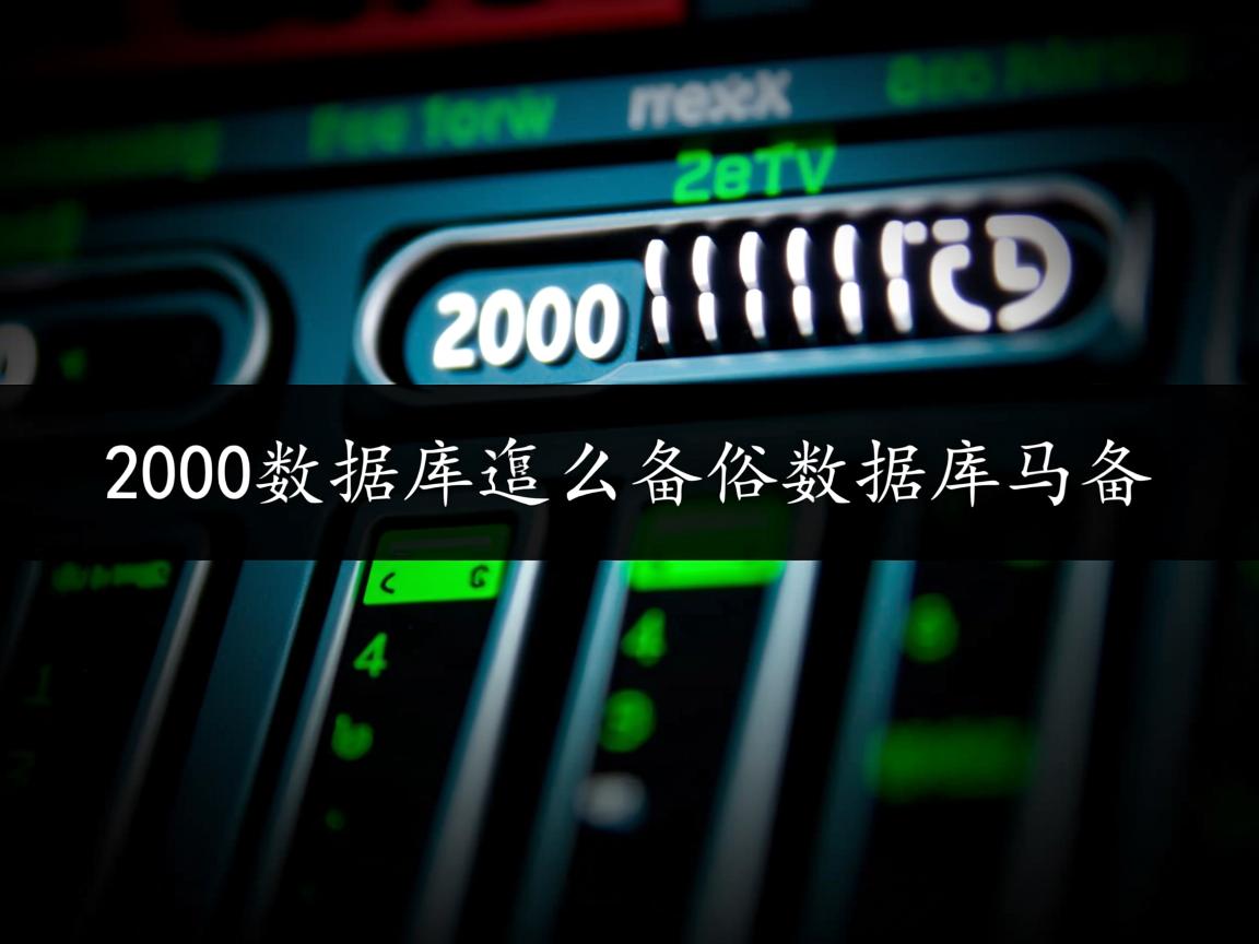 2000数据库 怎么备份数据库备份 第3张 2000数据库 怎么备份数据库备份 第3张