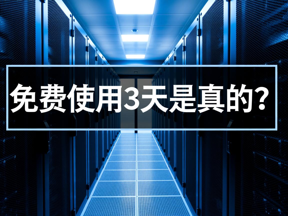 服务器免费试用3天是真的吗? 第2张 服务器免费试用3天是真的吗? 第2张