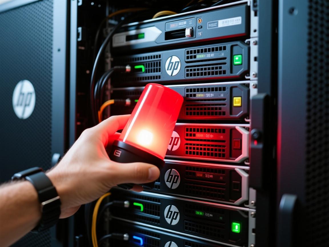 惠普服务器突发闪红灯警报该如何紧急应对？
