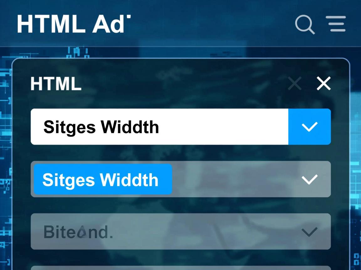 如何调整HTML下拉列表宽度 第1张 如何调整HTML下拉列表宽度 第1张