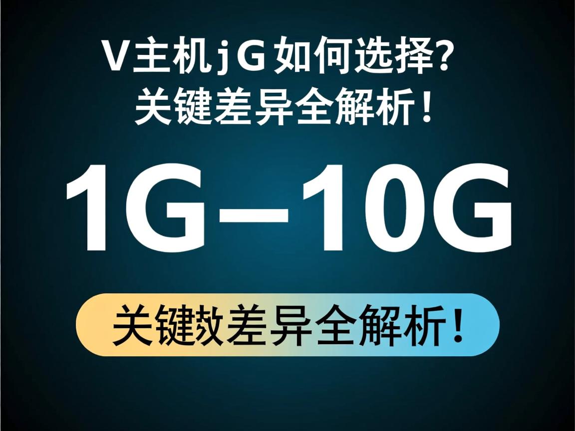 虚拟主机1G和10G如何选择？关键差异全解析！