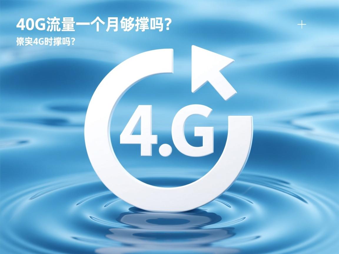 40G流量一个月够撑吗? 第1张 40G流量一个月够撑吗? 第1张