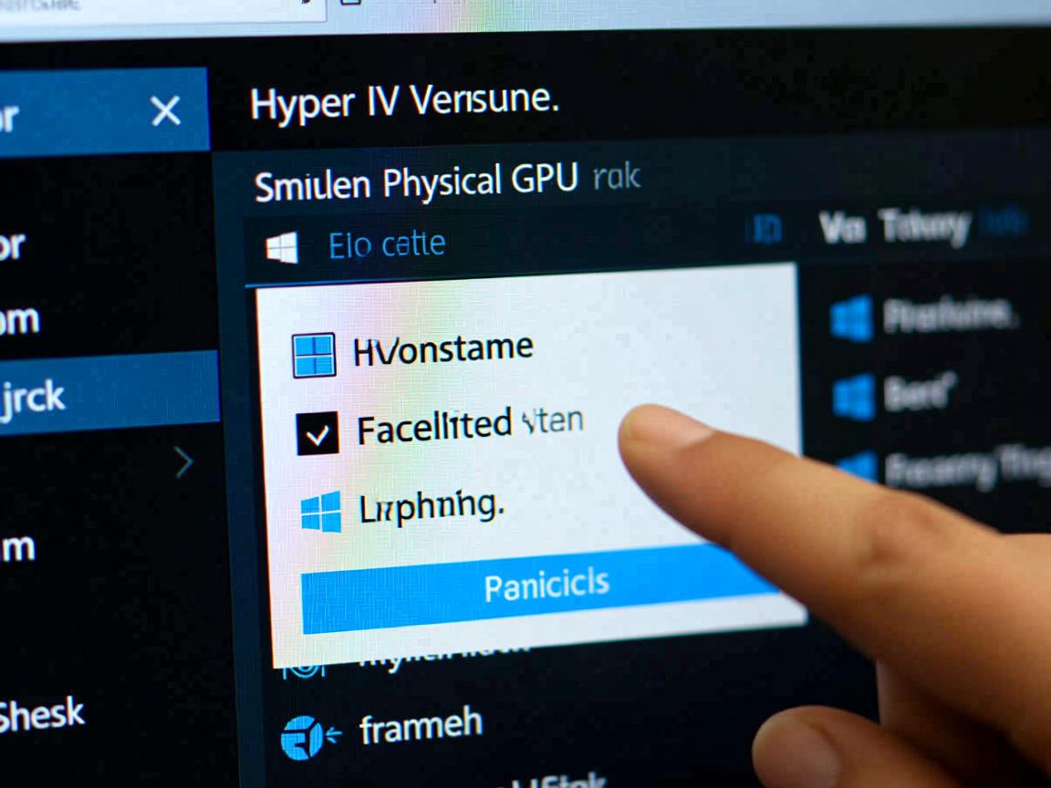 Hyper-V虚拟机为何无法检测到物理GPU选项? 第2张 Hyper-V虚拟机为何无法检测到物理GPU选项? 第2张