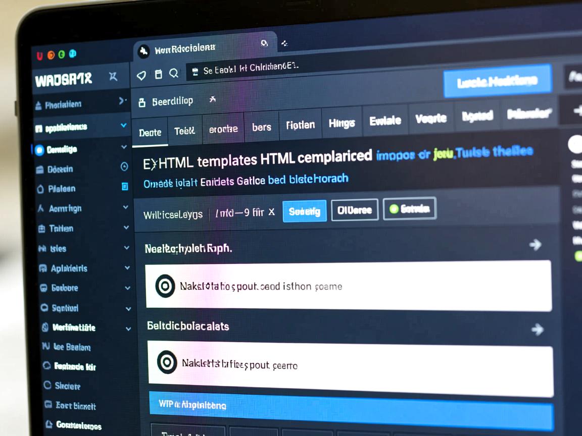 如何将HTML模板导入并应用到WP？