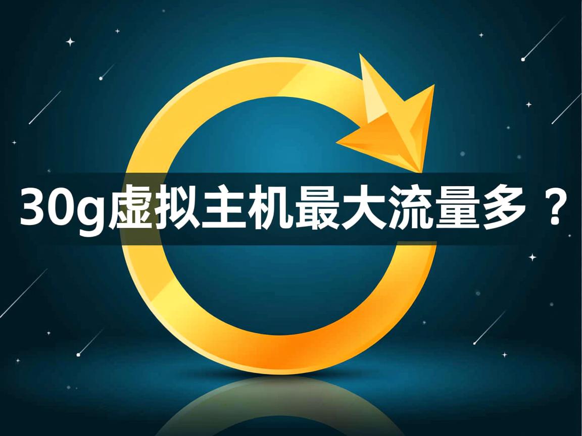 30g虚拟主机最大流量是多少? 第3张 30g虚拟主机最大流量是多少? 第3张