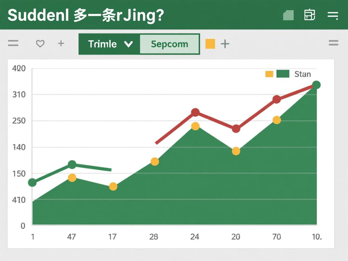 Excel折线图突然多了一条线? 第1张 Excel折线图突然多了一条线? 第1张
