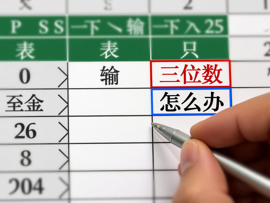 WPS表格只能输入三位数怎么办 第1张 WPS表格只能输入三位数怎么办 第1张