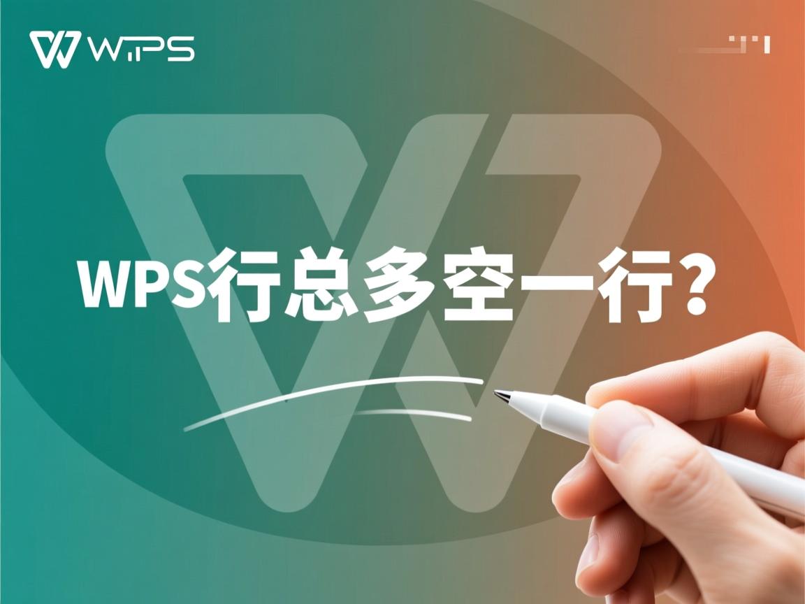 WPS换行总多空一行? 第3张 WPS换行总多空一行? 第3张